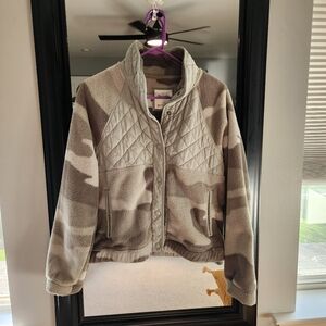 A & F fleece bomber jacket
